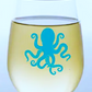 Octopus (Blue / Purple) - Shatterproof Stemless Wine Glass - 2-pk - Mellow Monkey