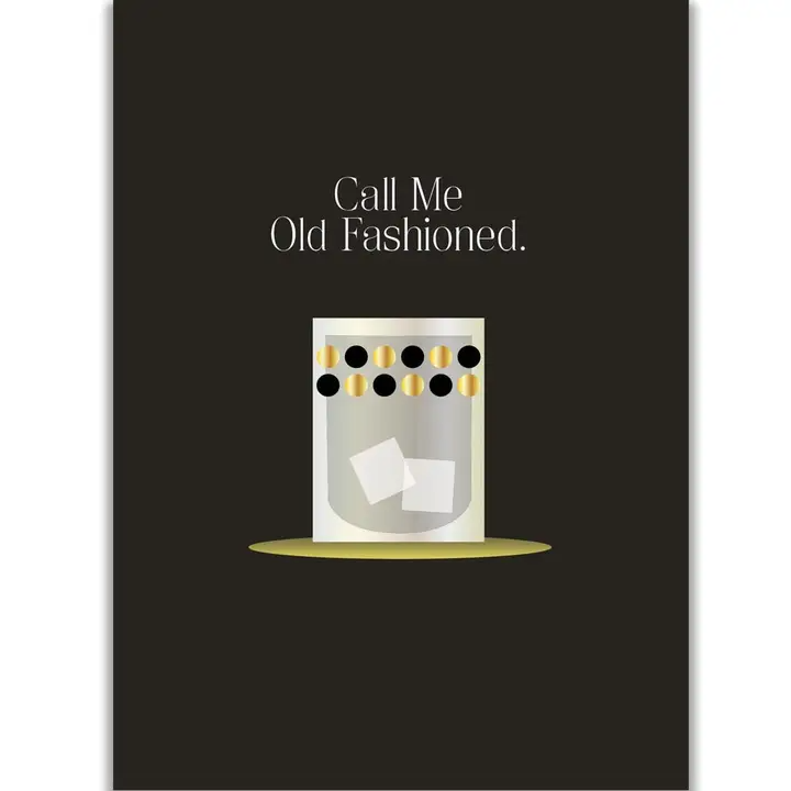 Call Me Old Fashioned - Greeting Card - Mellow Monkey