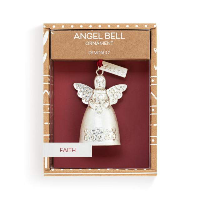 Faith - Mini Bell Angel Ornament - Mellow Monkey