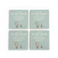 Day at the Beach - Winnie the Pooh Themed Coasters - Set of 4 - Mellow Monkey