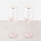 Rose Crystal White Wine Glass Set - Mellow Monkey