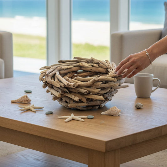 Decorative Driftwood Nest - 9-in - Mellow Monkey