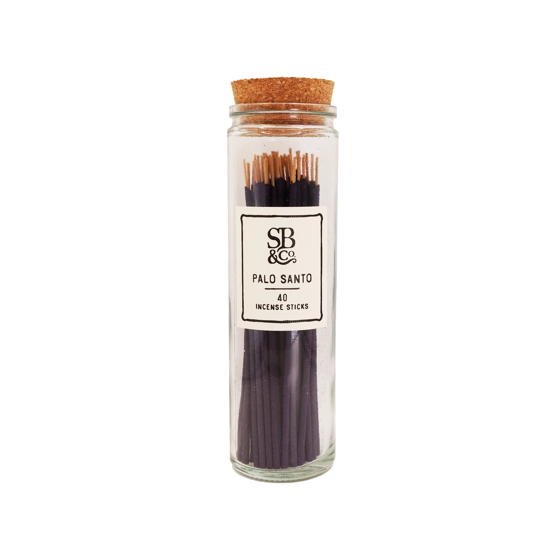 Palo Santo - Incense in Glass Jar - 40 sticks - Mellow Monkey