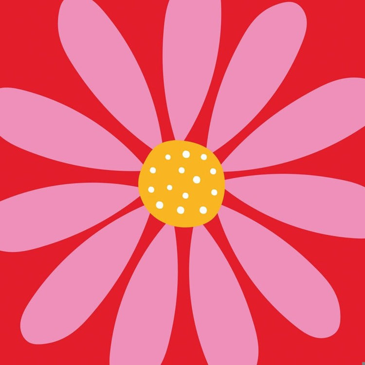 Happy Flower - Beverage Cocktail Napkins - Mellow Monkey