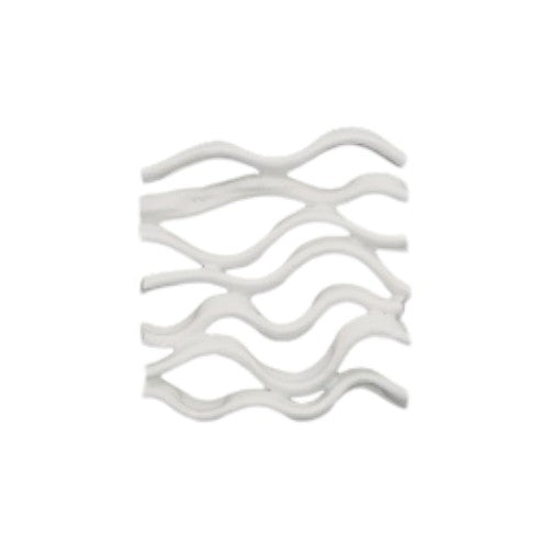 Matte White Vine Wall Tile - 13-in - Mellow Monkey