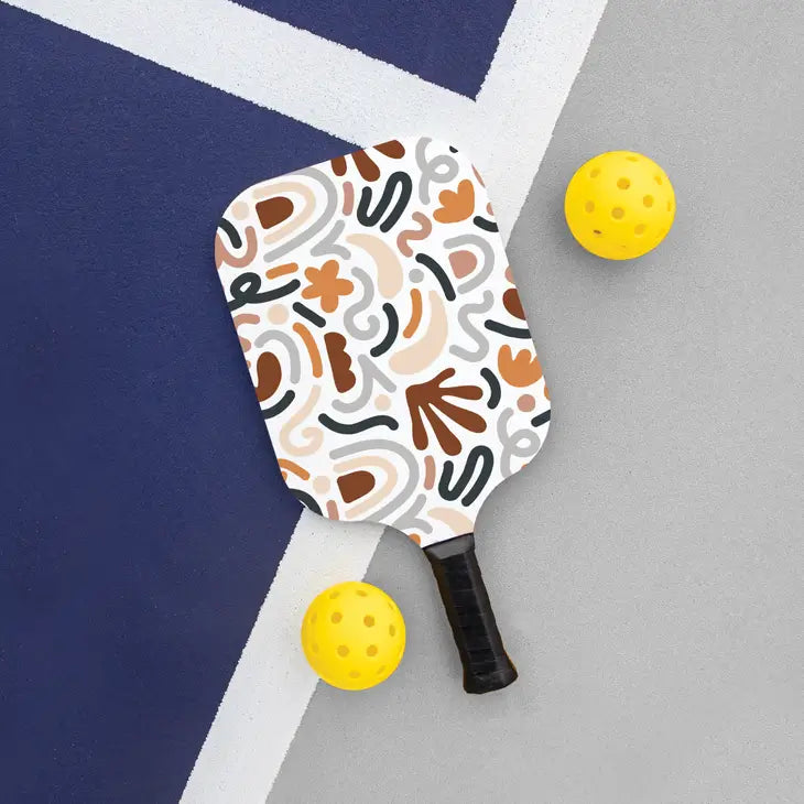 Abstract Pattern Pickleball Paddle - Mellow Monkey