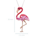 Pink Flamingo Pendant in Sterling Silver - Mellow Monkey