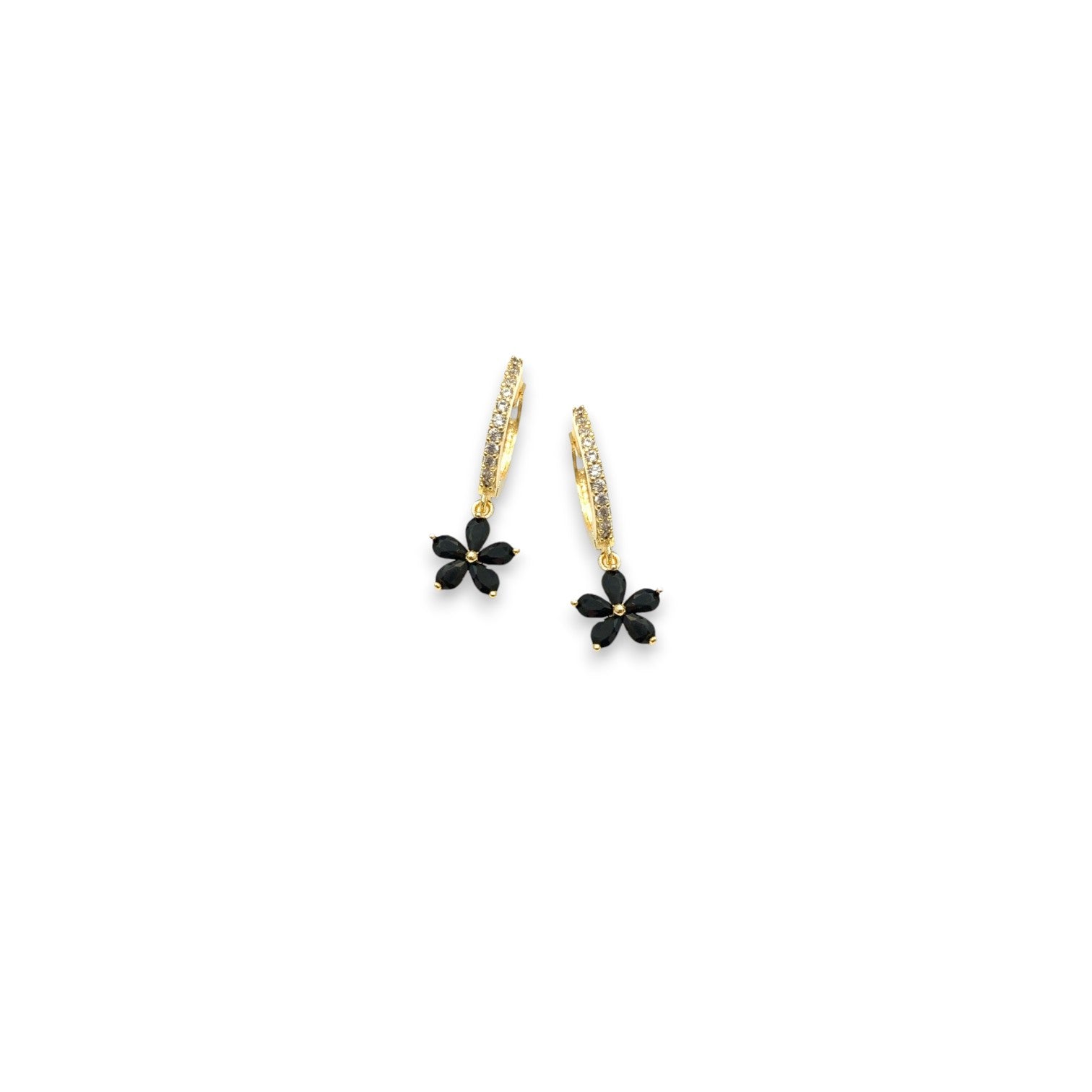 Bella Flower Huggie Earrings - Mellow Monkey