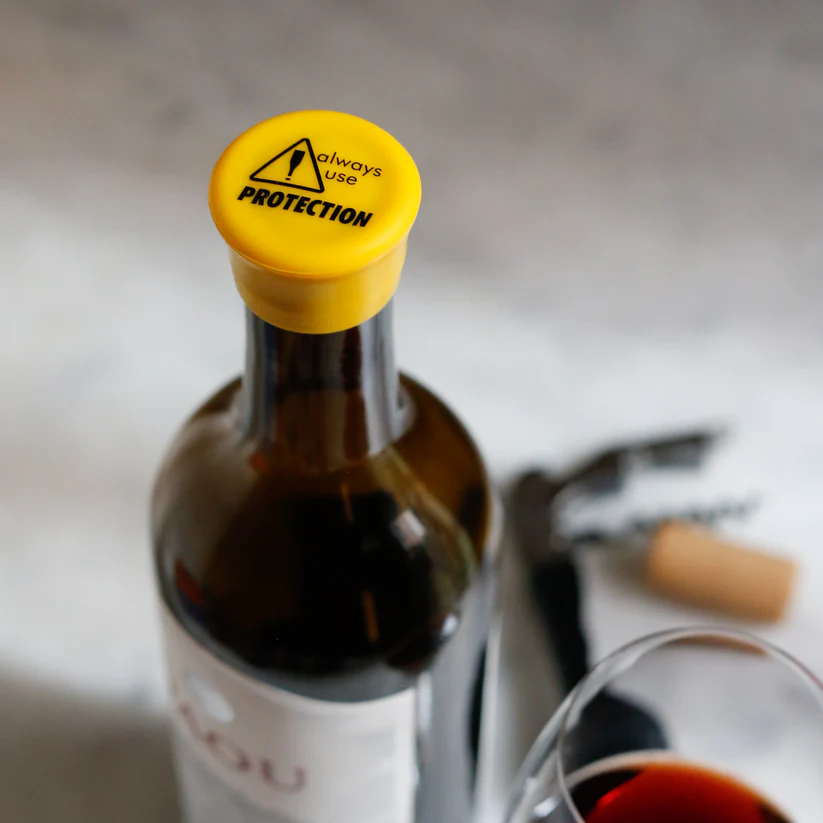 Always Use Protection - Capabunga Wine Bottle Top Seal - Mellow Monkey