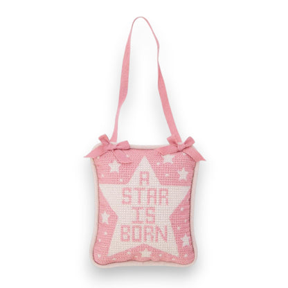 A Star Is Born - Embroidered Pillow Door Hanger
