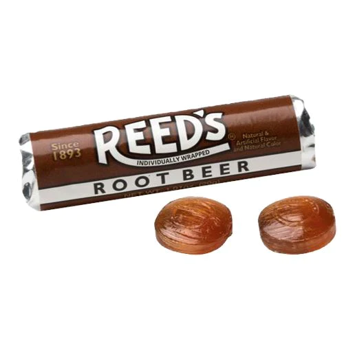 Vintage Reed's Root Beer Individually Wrapped Candy 1.01-oz - Mellow Monkey
