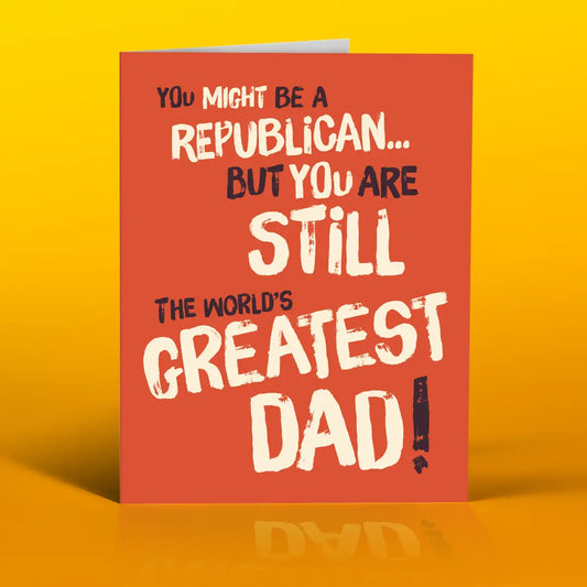 Dad Republican - Greeting Card - Mellow Monkey