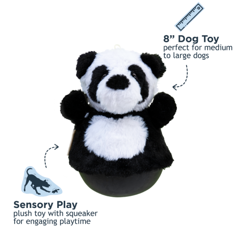 Roly Poly Panda Dog Toy - Mellow Monkey