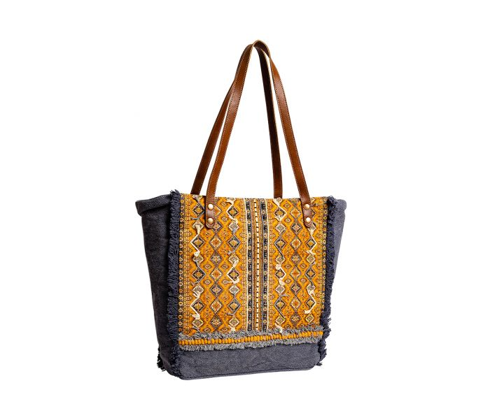 Buttercup Meadow Tote Bag - 12-1/2-in - Mellow Monkey