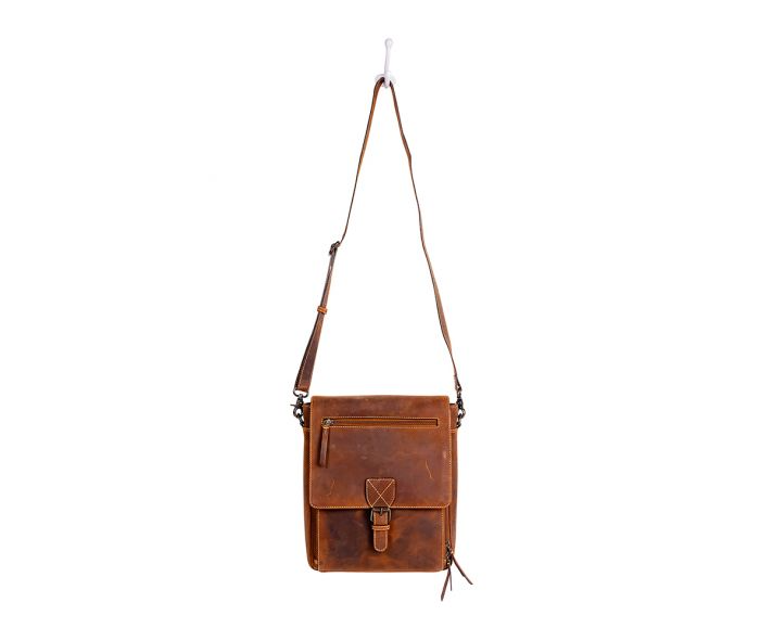 Kurlingham Satchel Leather Bag - 11-1/2-in - Mellow Monkey