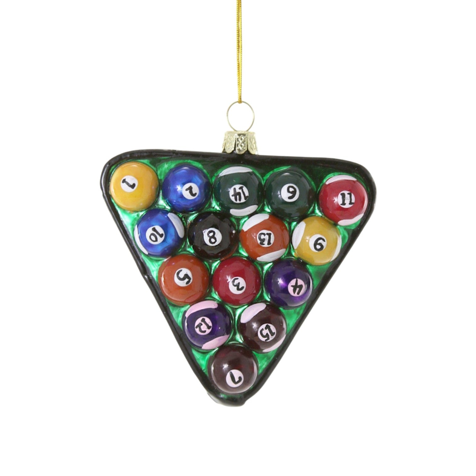 Billiard Balls - Cody Foster Ornament - 4-in - Mellow Monkey