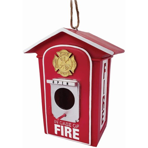Fire Box Birdhouse - 8-in