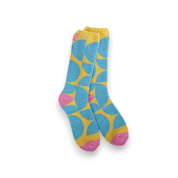 World's Softest - Cozy Crew Socks - Geometric - Mellow Monkey