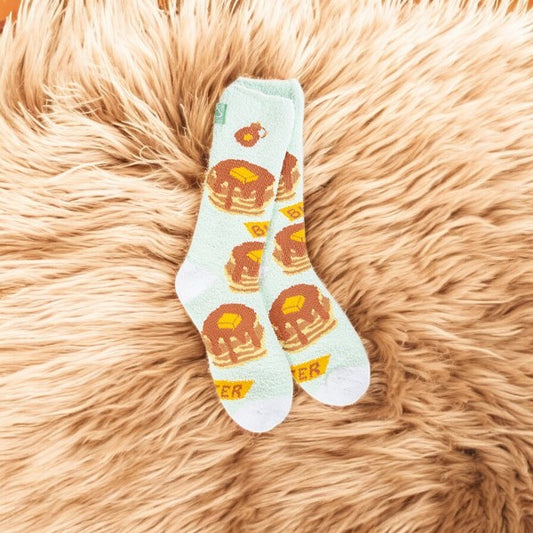 World's Softest - Cozy Crew Socks - Pancakes - Mellow Monkey