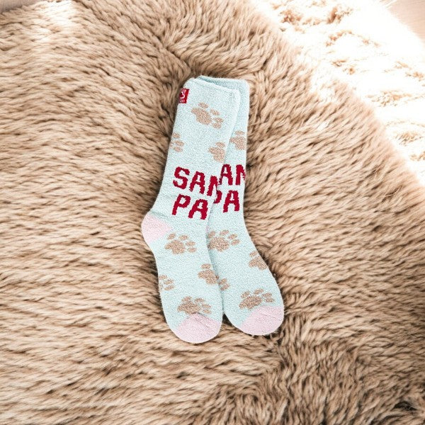 World's Softest - Cozy Crew Socks - Santa Paws - Mellow Monkey