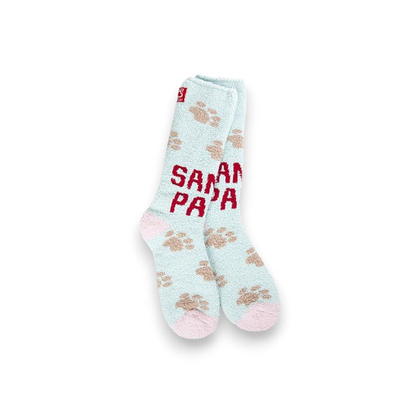 World's Softest - Cozy Crew Socks - Santa Paws - Mellow Monkey