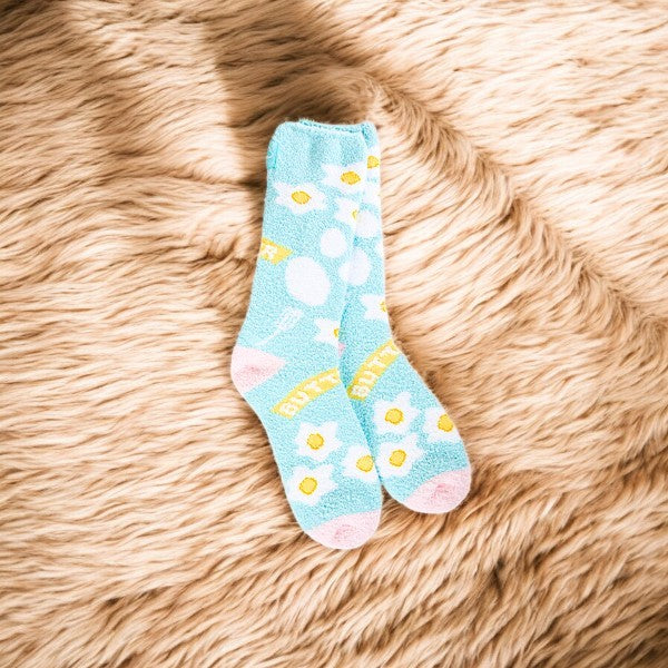 World's Softest - Cozy Crew Socks - Over Easy - Mellow Monkey