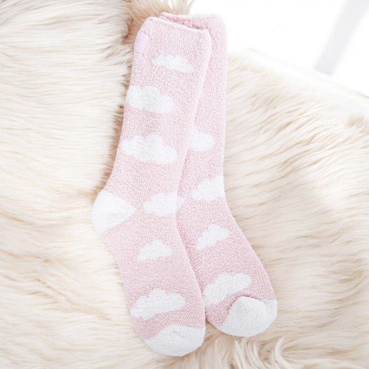 World's Softest - Cozy Crew Socks - Cloud Pink - Mellow Monkey