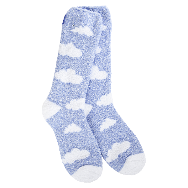 World's Softest - Cozy Crew Socks - Cloud Periwinkle - Mellow Monkey