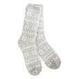 World's Softest - Cozy Crew Socks - Fair Isle Silver - Mellow Monkey