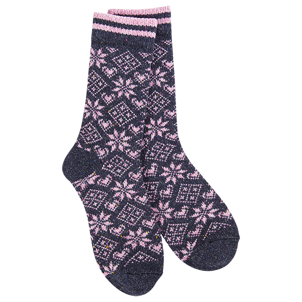 World's Softest - Cozy Crew Socks - Diamond Denim - Mellow Monkey