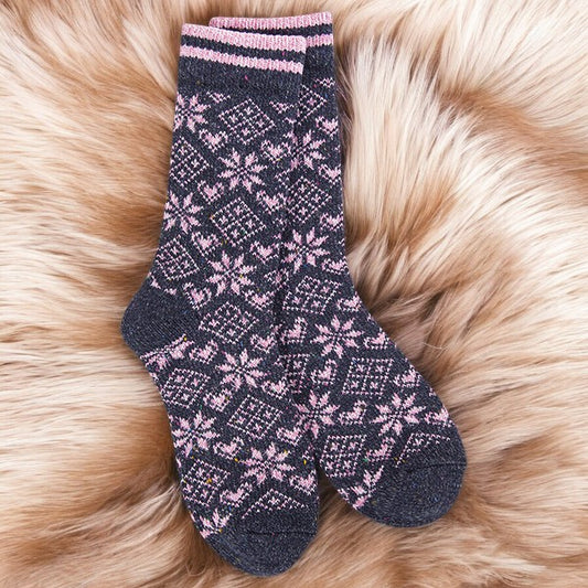 World's Softest - Cozy Crew Socks - Diamond Denim - Mellow Monkey