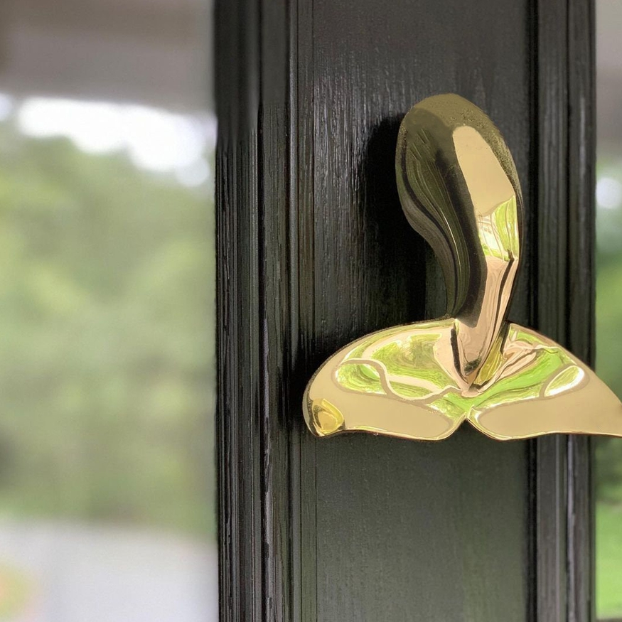 Whale Tail Door Knocker - Brass - Mellow Monkey