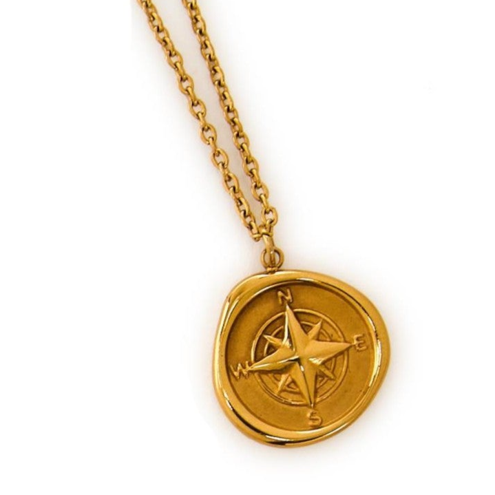 Compass - Find Your Path Necklace - Mellow Monkey