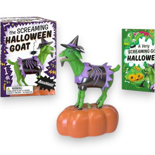 The Screaming Halloween Goat Figurine