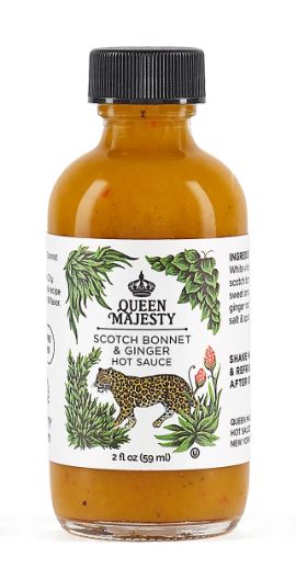 Queen Majesty Scotch Bonnet and Ginger Hot Sauce - 2-oz - Mellow Monkey