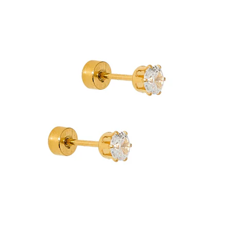 Screwback Stud Earrings - Helen Gold - Mellow Monkey