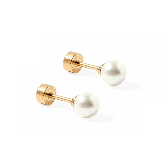 Screwback Stud Earrings - Payton Pearl - 5mm - Mellow Monkey