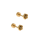 Screwback Stud Earrings - Rose - Mellow Monkey