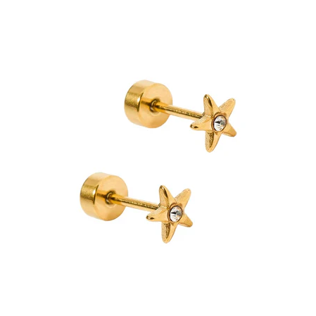 Screwback Stud Earrings - Scout Star - Mellow Monkey
