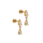 Screwback Stud Earrings - Vivian - Mellow Monkey