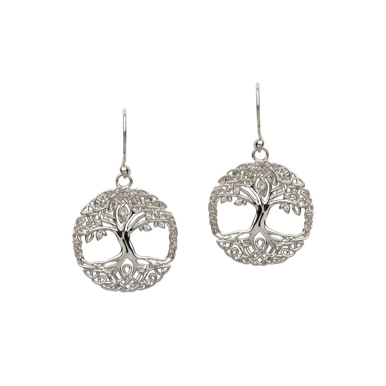 Tree of Life Silver Earrings - Mellow Monkey