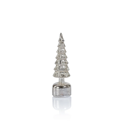 Alpine Rotating LED Tree - Antique Silver - Mellow Monkey