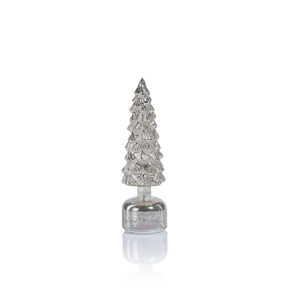 Mountain Pine Rotating LED Tree - Antique Silver - Mellow Monkey