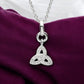 Swarovski Crystal Set Trinity Knot Pendant - Sterling Silver - Mellow Monkey