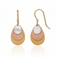 Silver Forest Layered Triple Teardrop Mixed-Metal Earrings NE-0496A - Mellow Monkey