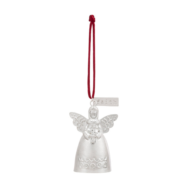 Faith - Mini Bell Angel Ornament - Mellow Monkey