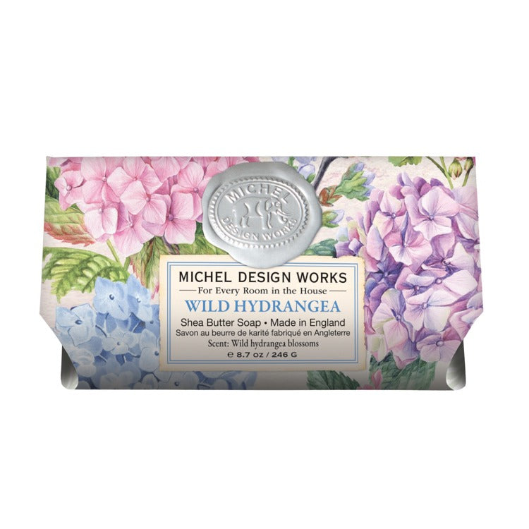 Michel Design Works Wild Hydrangea Large Bath Soap Bar