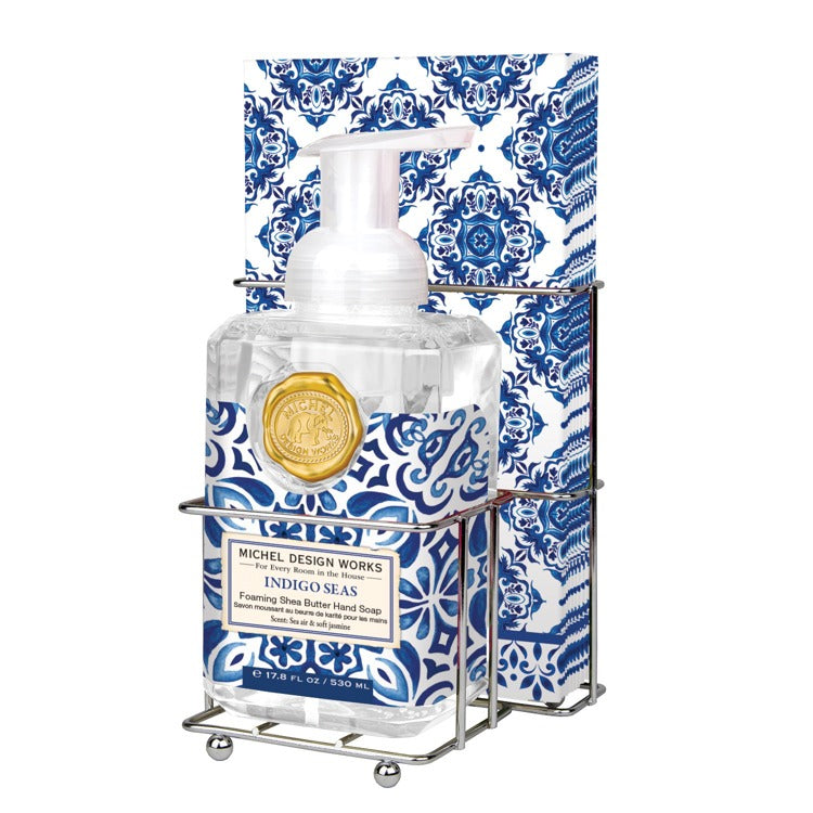 Michel Design Works Indigo Seas Foaming Soap Napkin Set