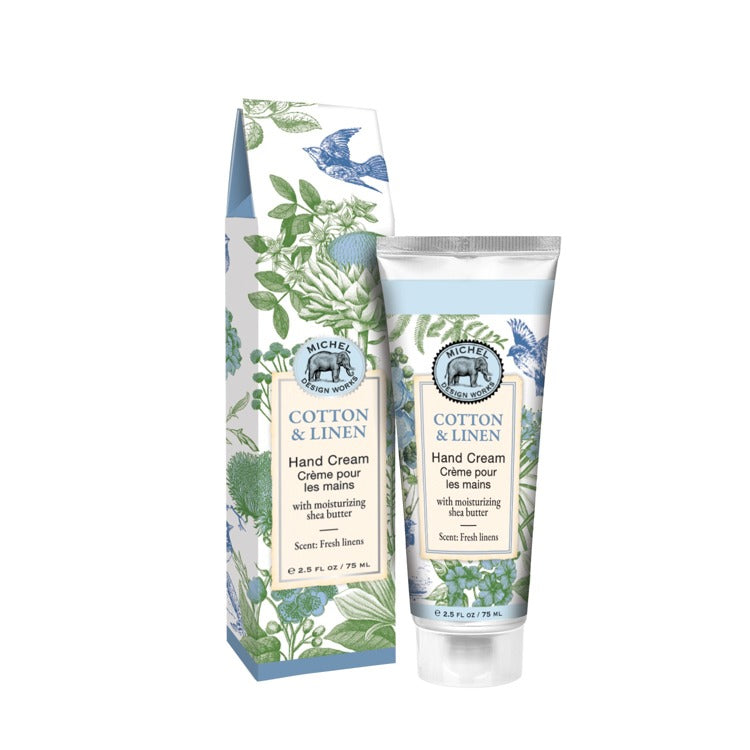 Michel Design Works Cotton & Linen Hand Cream 2.5 fl oz.
