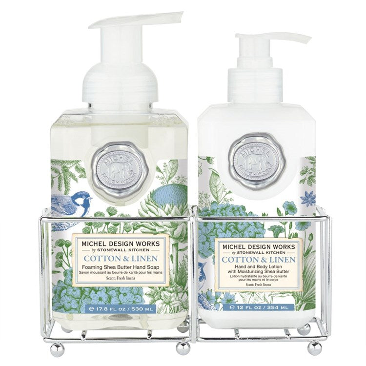 Michel Design Works Cotton & Linen Hand Care Caddy